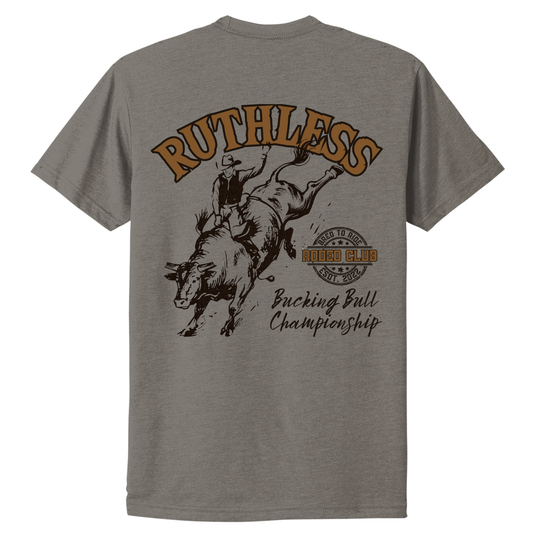BUCKING BULL T-SHIRT | Warm Gray