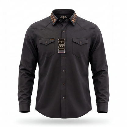 RUTHLESS RUSTLERS WESTERN SNAP SHIRT | Black
