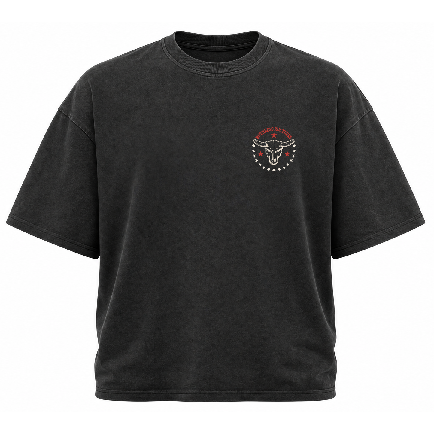 T-SHIRT SURDIMENTIONNÉ KISS MY BOOTS | Noir acid