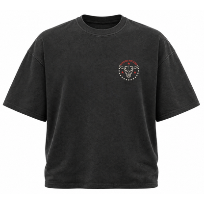 T-SHIRT SURDIMENTIONNÉ KISS MY BOOTS | Noir acid