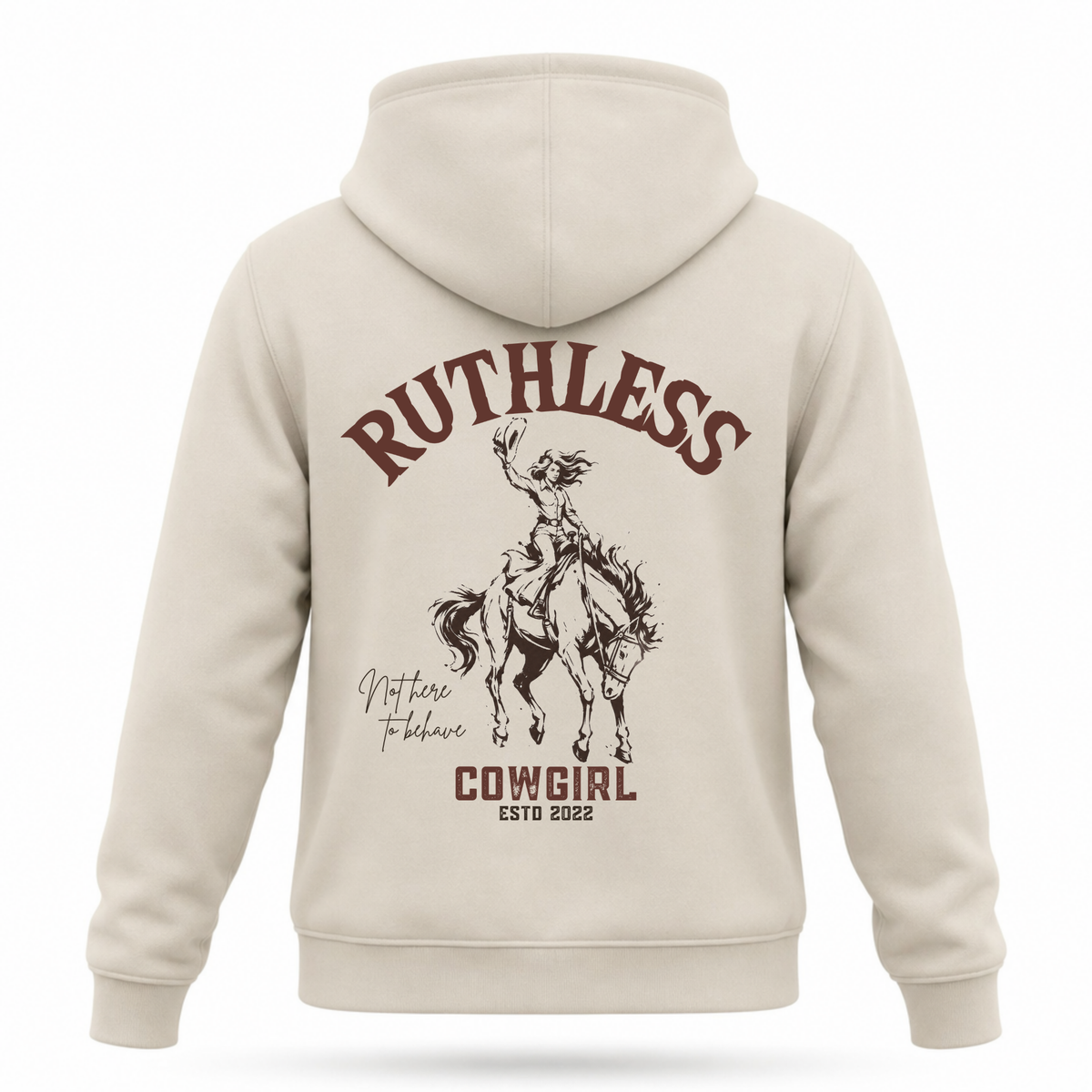 COTTON OUATÉ À CAPUCHON RUTHLESS COWGIRL RODEO | Os blanchis