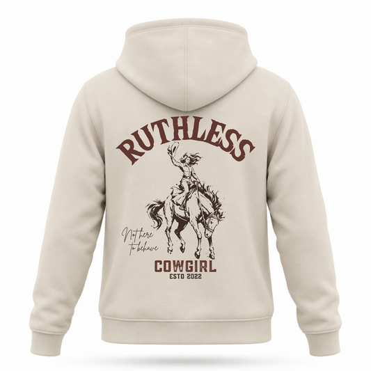 RUTHLESS COWGIRL RODEO HOODIE | Bleach Bone