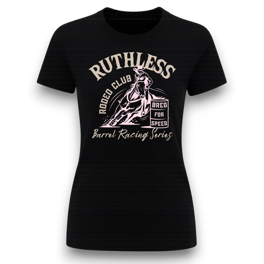 BARREL RACING WOMEN T-SHIRT | Black