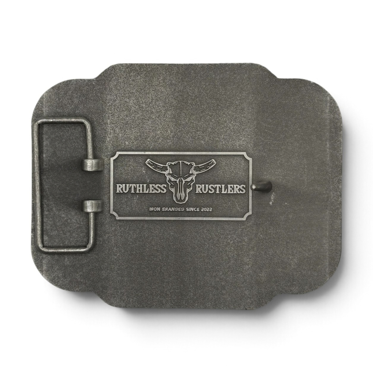 BUCKING BULL BELT BUCKLE | Antique Silver/Copper