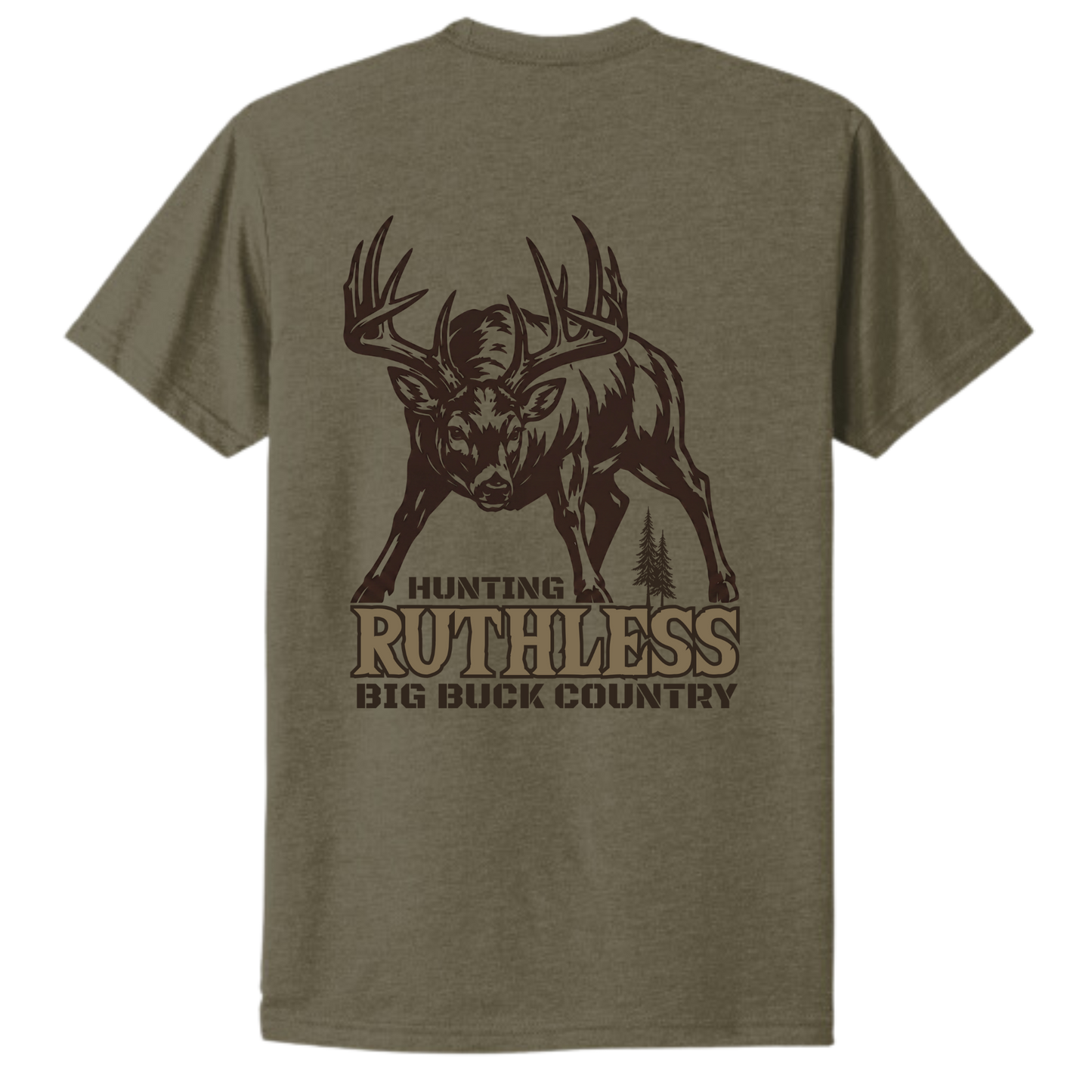 T-SHIRT BIG BUCK COUNTRY | Vert armée