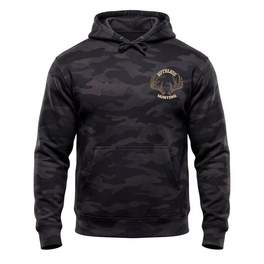 COTTON OUATÉ À CAPUCHON BIG BUCK COUNTRY | Camo noir