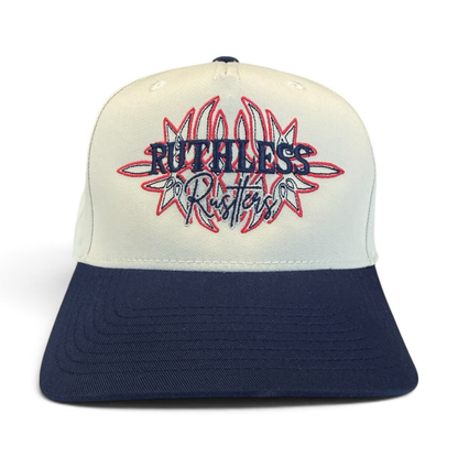 STITCHED WESTERN COMBO CAP | Beige/Blue