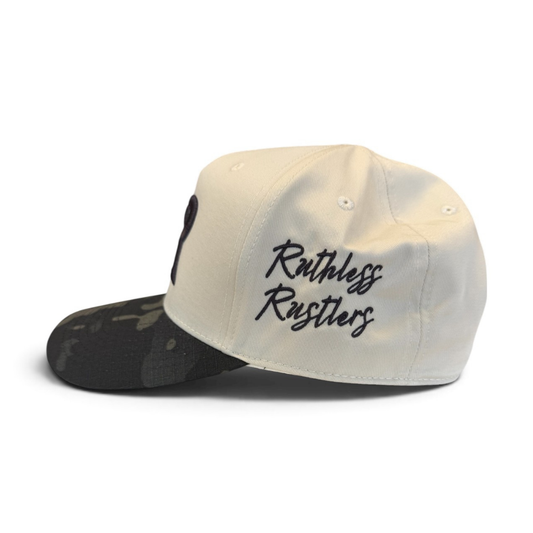 DOUBLE R COMBO CAP | Beige/Black Camo