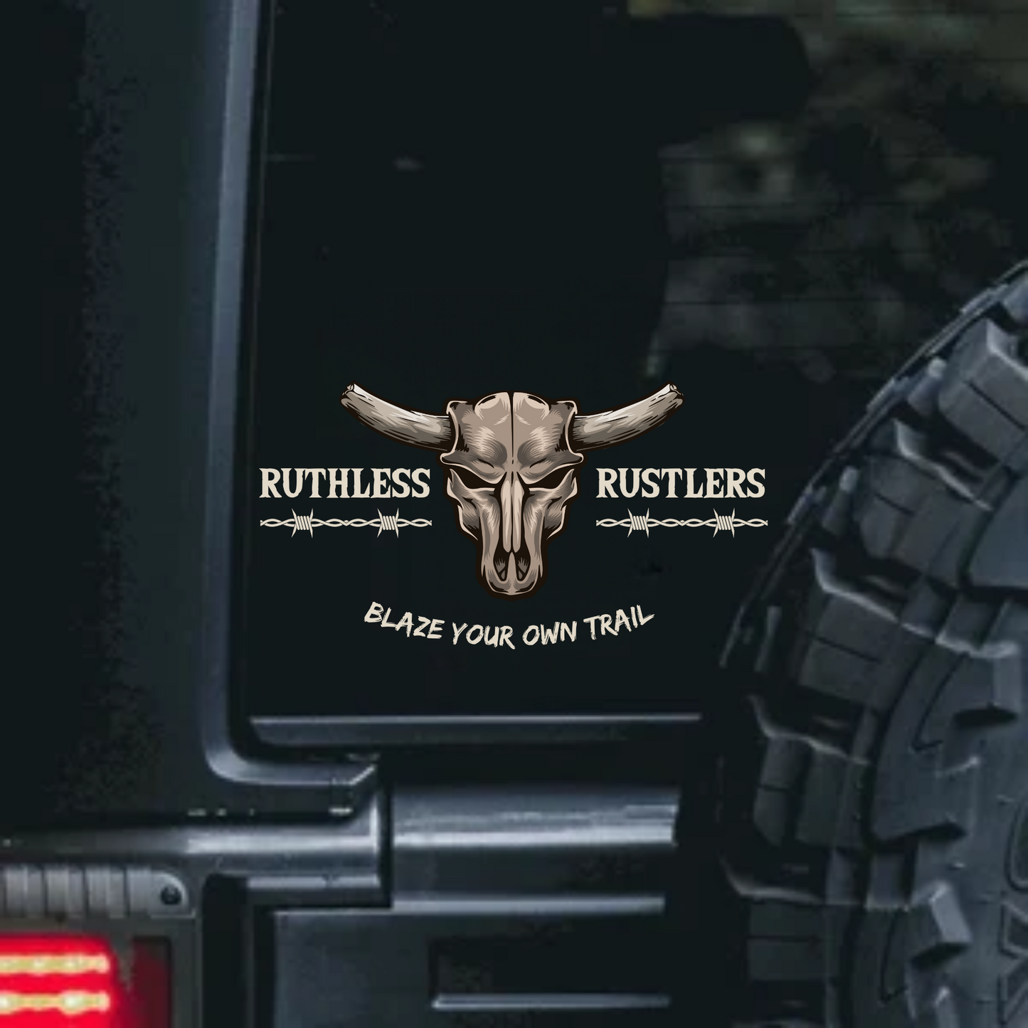 Ruthless Rustlers UV DTF Stickers