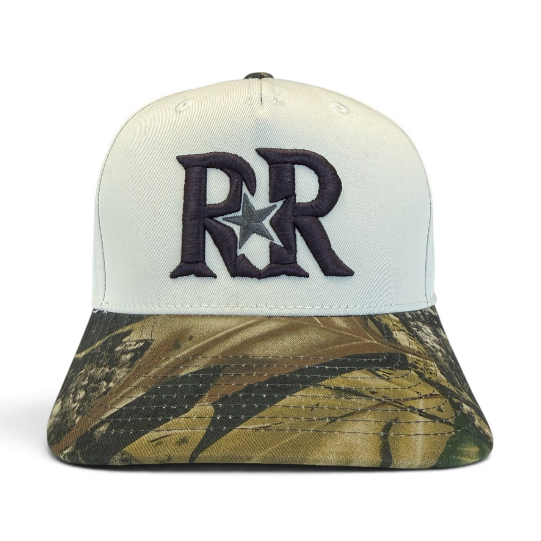 DOUBLE R COMBO CAP | Beige/Wood Camo