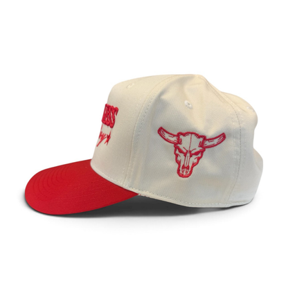 CASQUETTE COMBO RUTHLESS COWBOY | Beige/Rouge