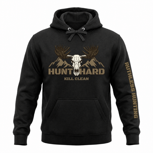 HUNT HARD HOODIE | Black
