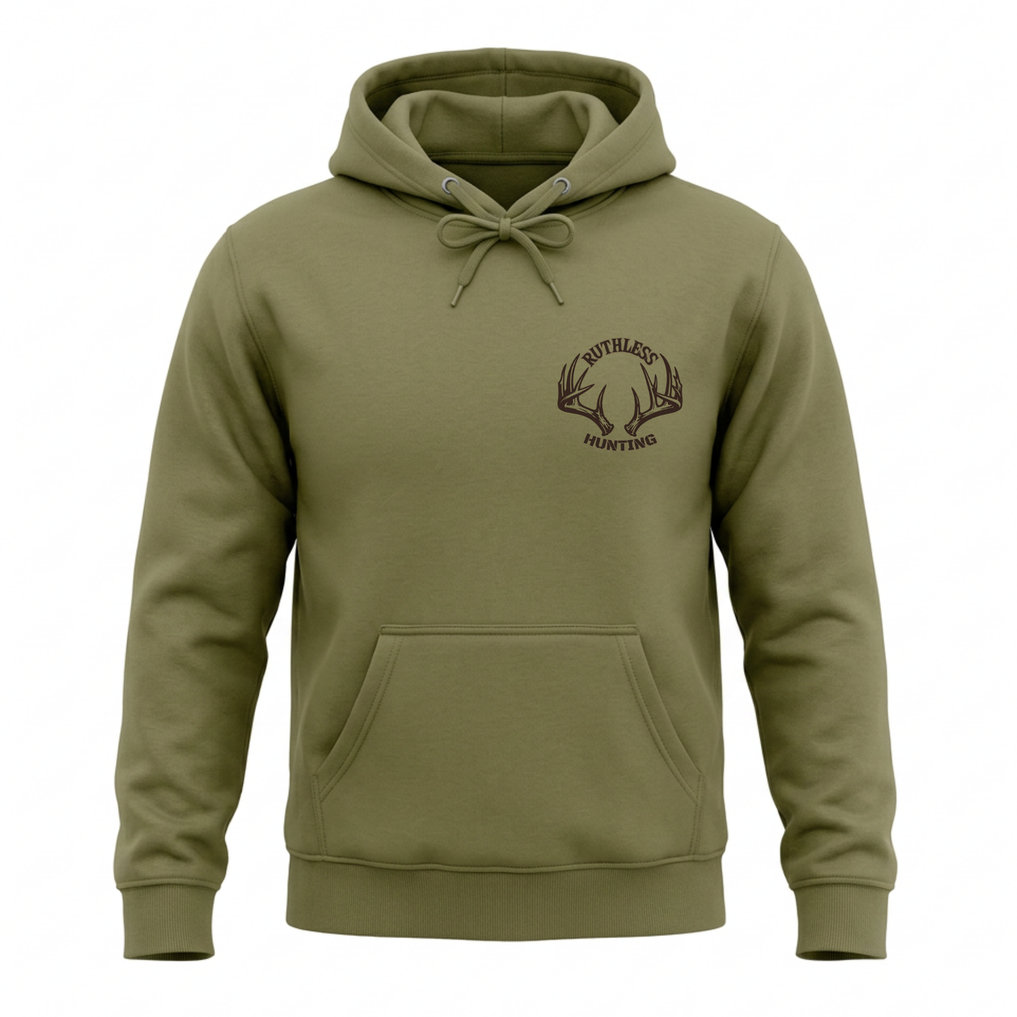 COTTON OUATÉ À CAPUCHON BIG BUCK COUNTRY | Vert armée