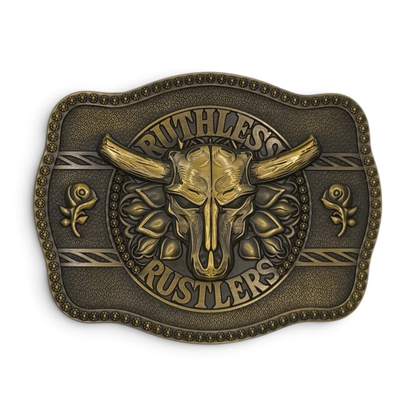 WILD ROSE BELT BUCKLE | Antique Gold