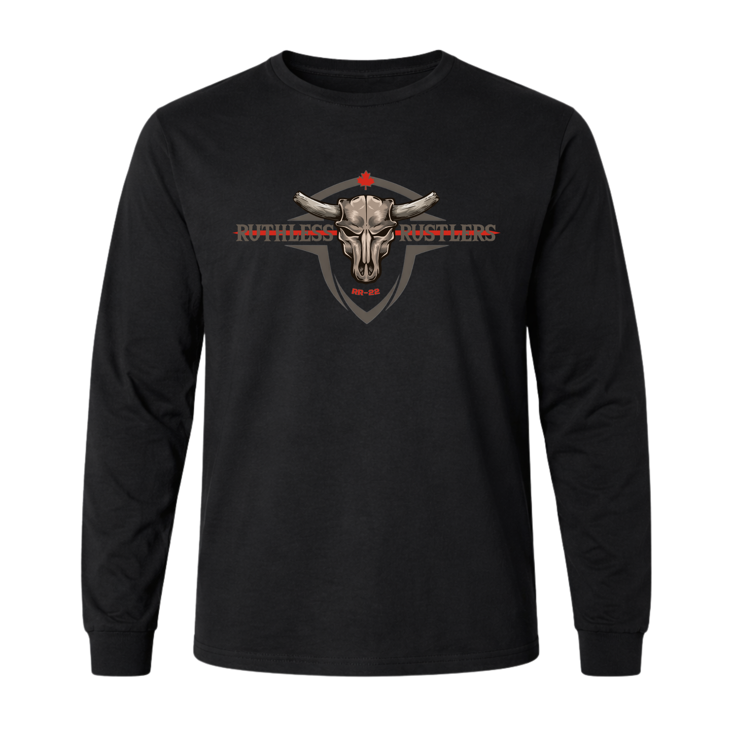 T-Shirt Manches Longues Ruthless Rustlers Firefighters Tribute | Noir