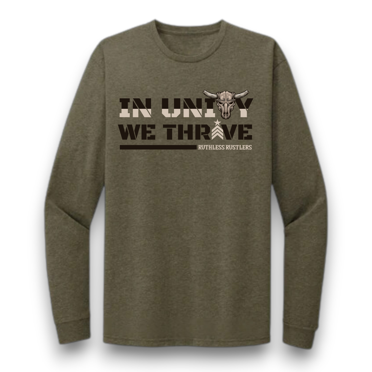 Ruthless Rustlers In Unity We Thrive Long Sleeve T-Shirt