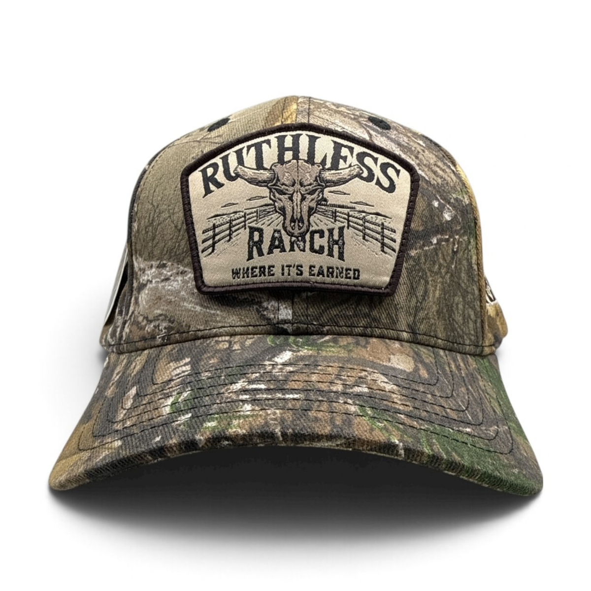 RUTHLESS RANCH WOOD CAMO CAP