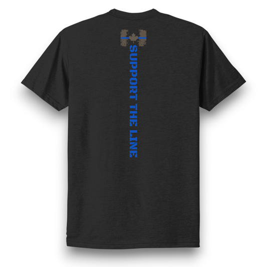Ruthless Rustlers Support Law Enforcement Canada T-Shirt | Black