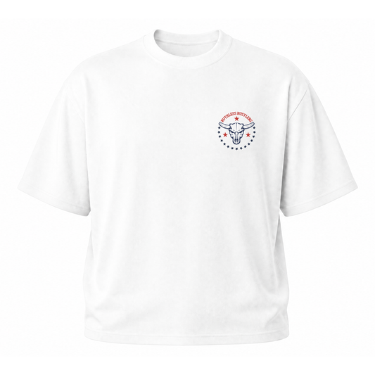 KISS MY BOOTS OVERSIZED T-SHIRT | White