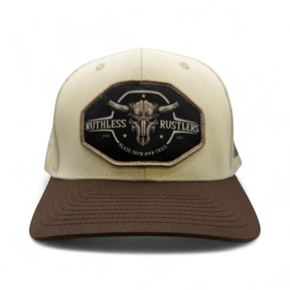 Ruthless Rustlers Original Trucker Cap | Beige/Brown