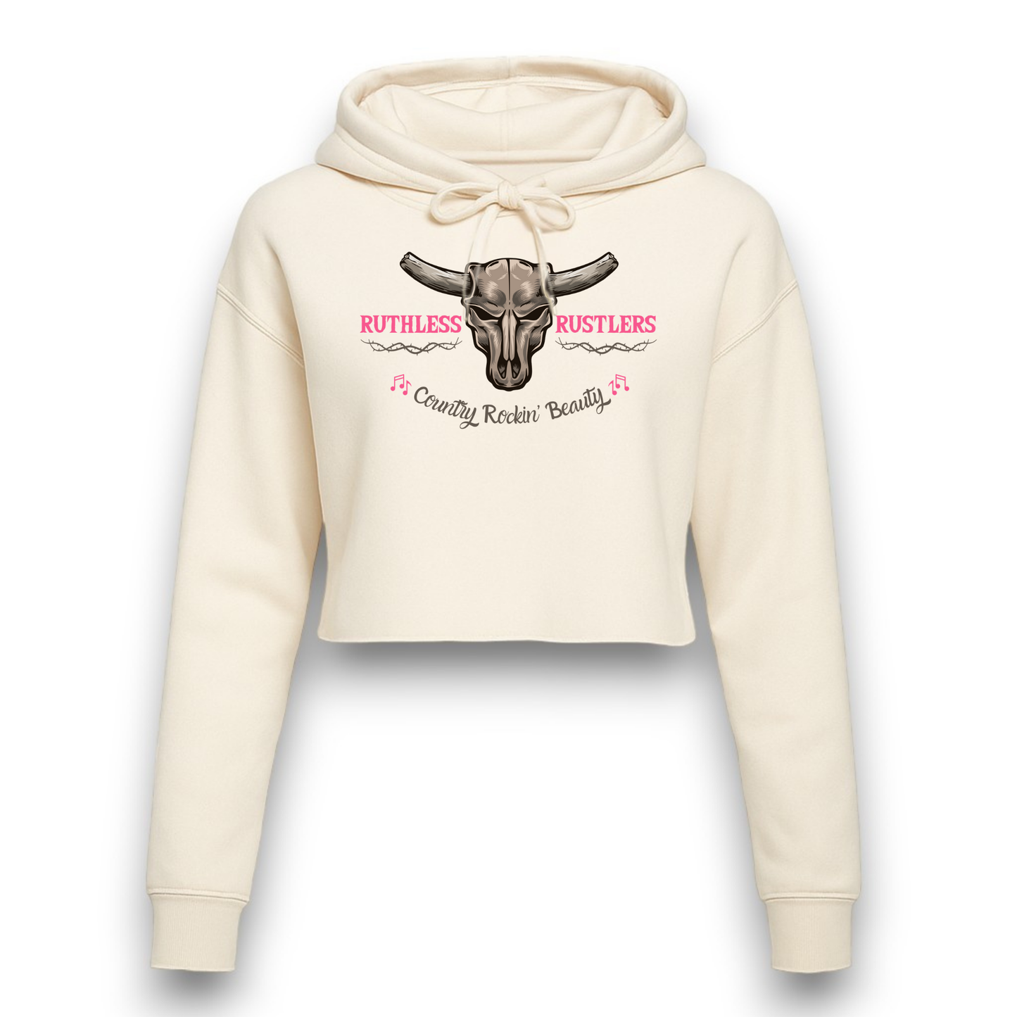 Ruthless Rustlers Country Rockin Beauty Cropped Hoodie