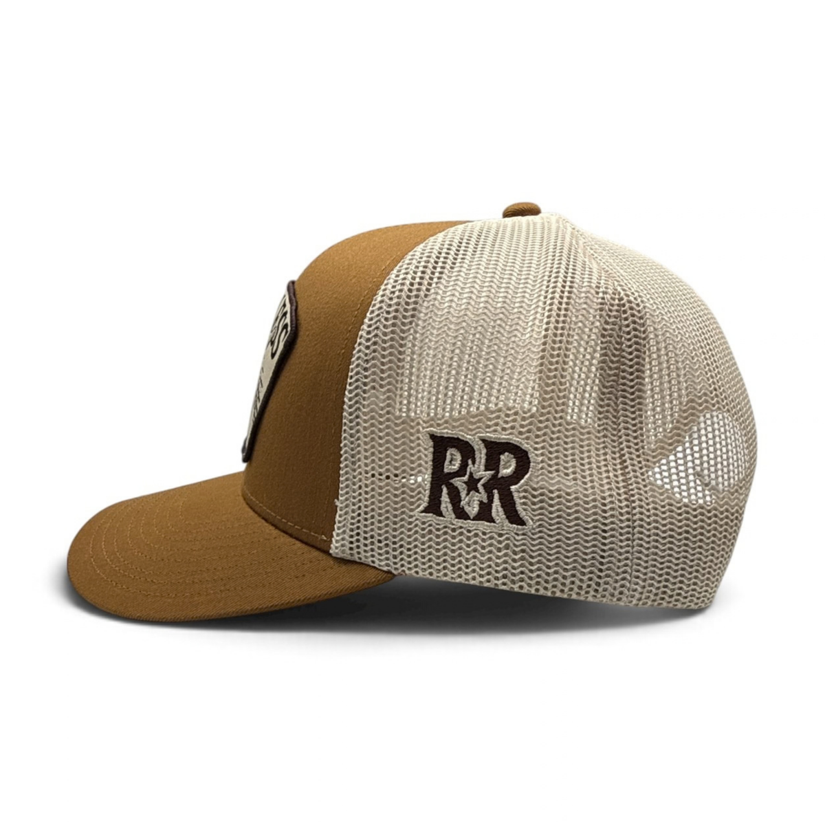RUTHLESS RANCH TRUCKER CAP | Caramel/Stone