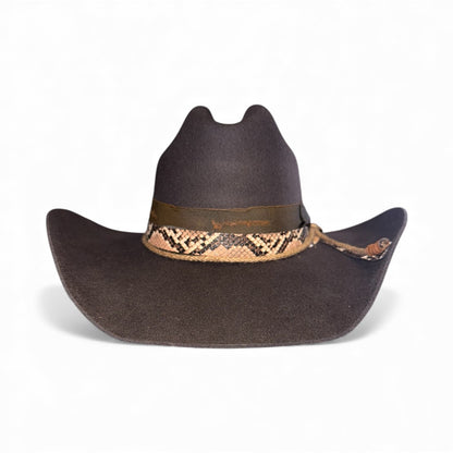 TEXAS HOLD'EM Cowboy Hat | DARK BROWN