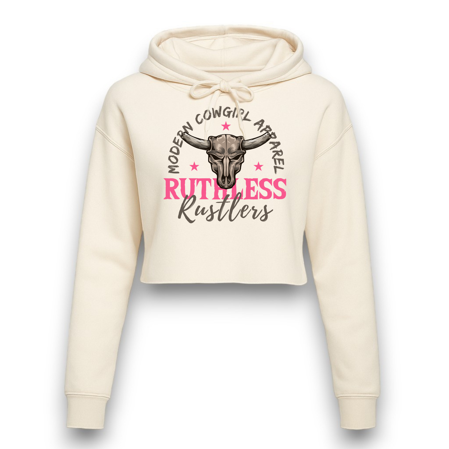 Ruthless Rustlers Modern Cowgirl Cropped Hoodie