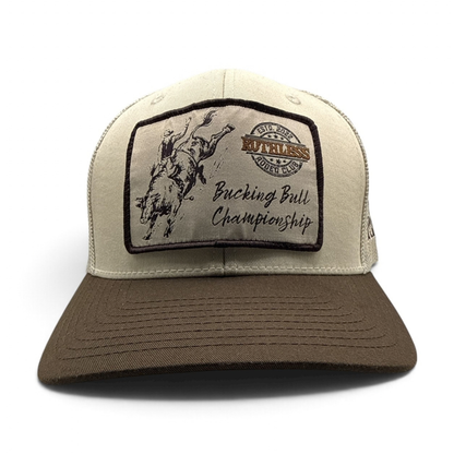 BUCKING BULL TRUCKER CAP | Beige/Brown