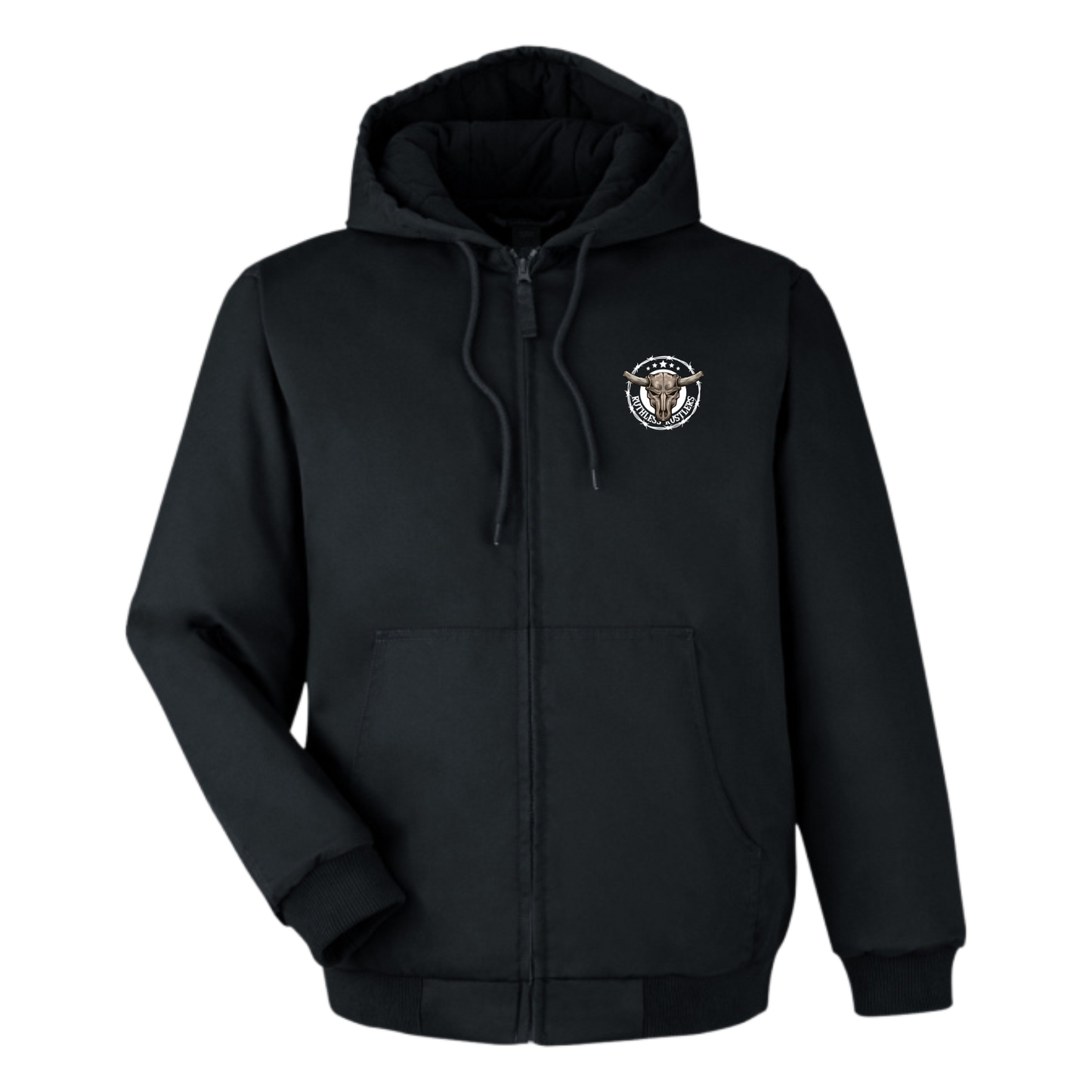 RR Heavyweight Hooded Full-Zip Jacket | Black