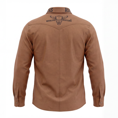 RUTHLESS RUSTLERS WESTERN SNAP SHIRT | Bourbon