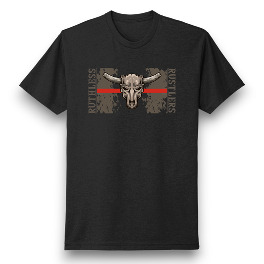 Ruthless Rustlers Support Firefighters Canada T-Shirt | Black