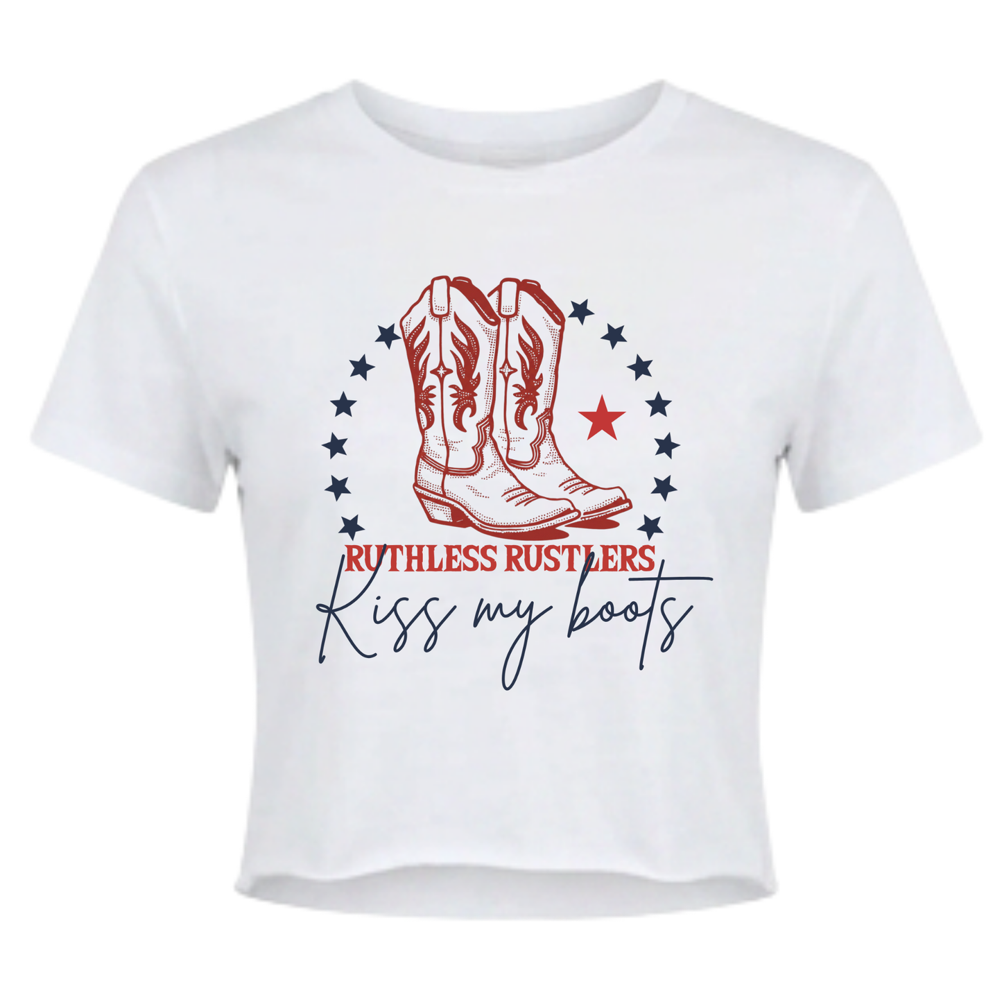 T-SHIRT COURT FESTIVAL KISS MY BOOTS | Blanc