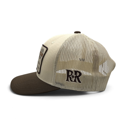 BUCKING BULL TRUCKER CAP | Beige/Brown