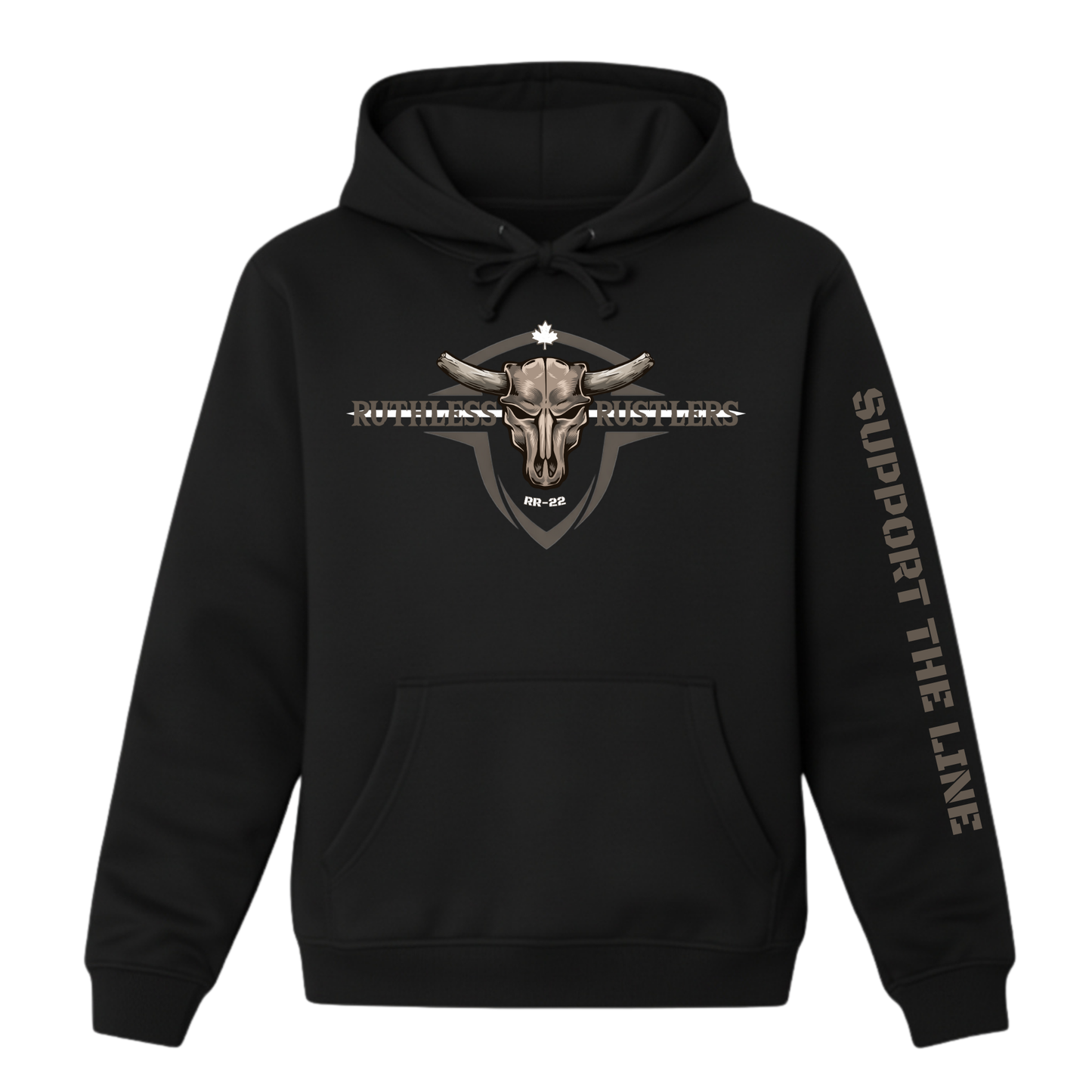 Hoodie Ruthless Rustlers Paramedics Tribute | Noir