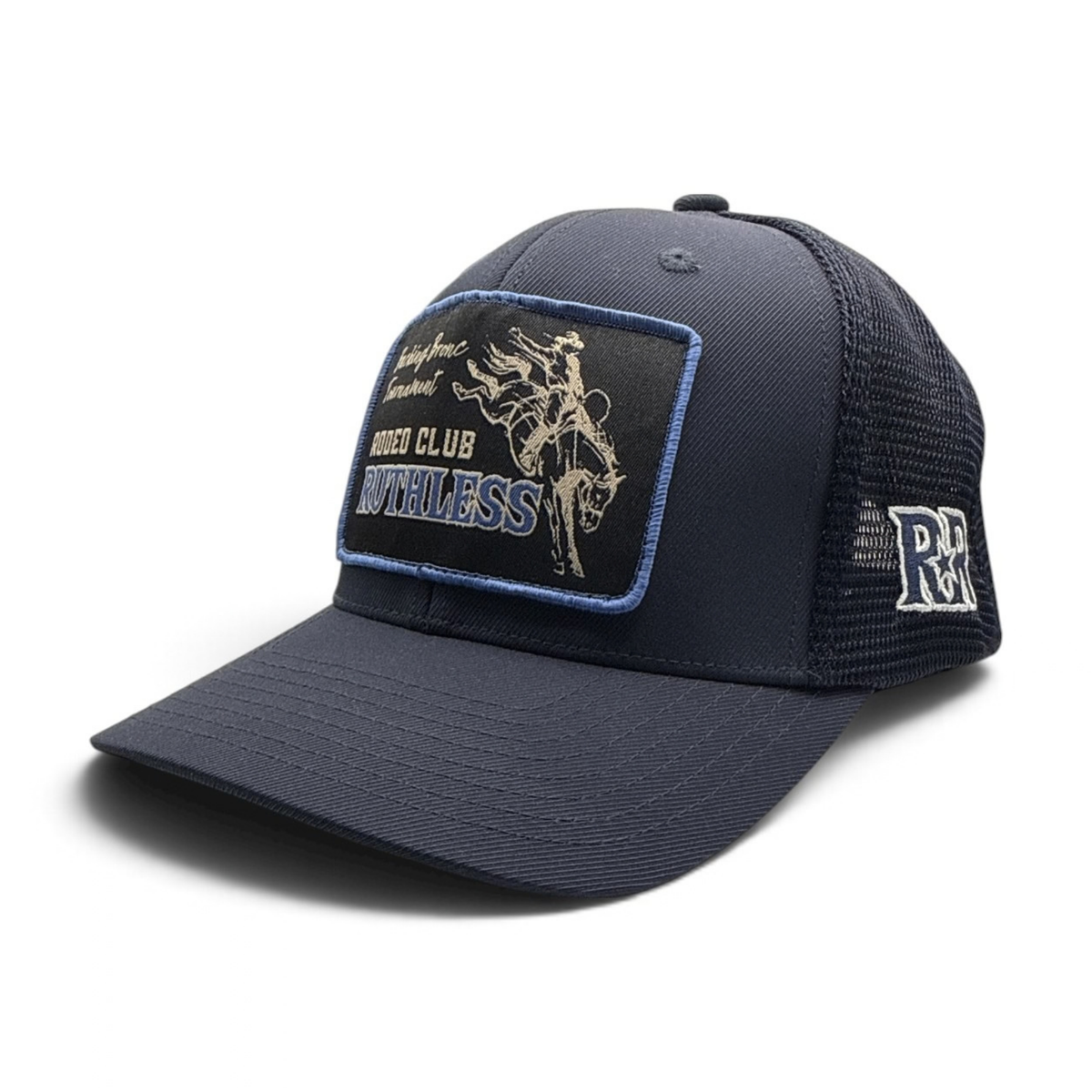 BUCKING BRONC PREMIUM STRETCH CAP | Storm Blue
