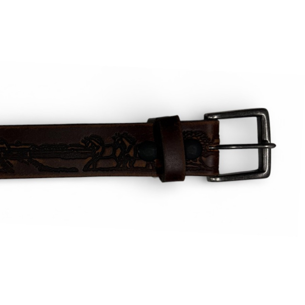 Ceinture Ruthless Rustlers Wild Horses | Brun embossé