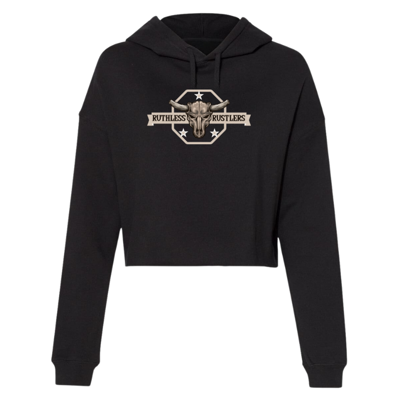 RR Rebel Cropped Hoodie | Black