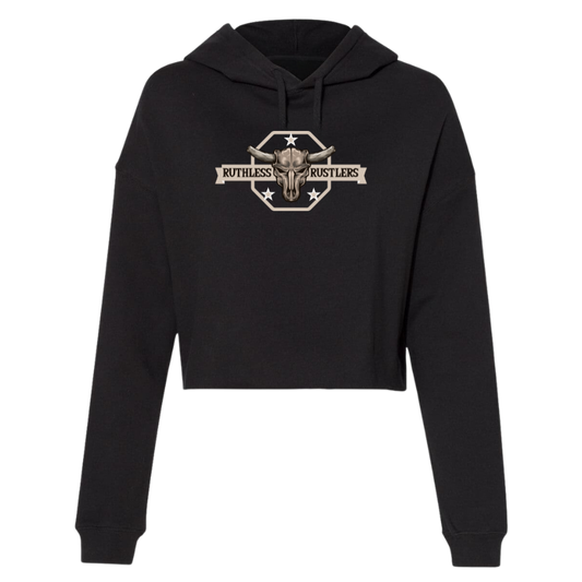 RR Rebel Cropped Hoodie | Black