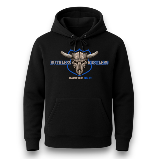 Ruthless Rustlers Back The Blue Hoodie