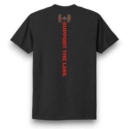 Ruthless Rustlers Support Firefighters Canada T-Shirt | Black