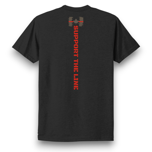 Ruthless Rustlers Support Firefighters Canada T-Shirt | Black