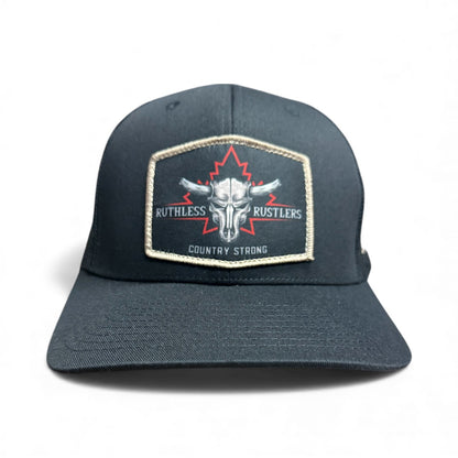 Ruthless Rustlers Country Strong Trucker Cap | Black