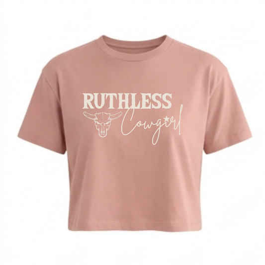 RUTHLESS COWGIRL CROP | Dusty Rose