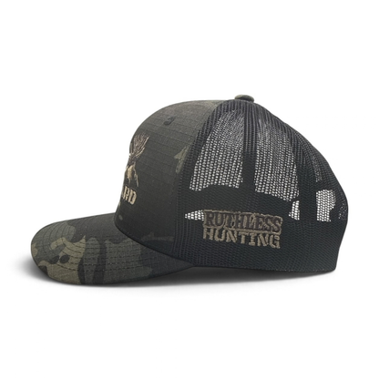 HUNT HARD TRUCKER CAP | Black Camo