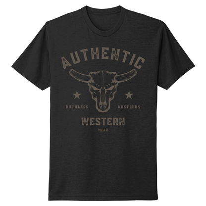 T-SHIRT AUTHENTIC WESTERN | Noir