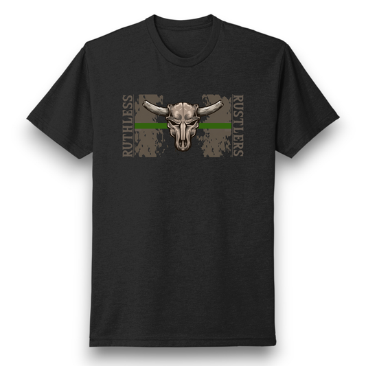 Ruthless Rustlers Support Military Canada T-Shirt | Black