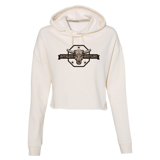 RR Rebel Cropped Hoodie | Bone