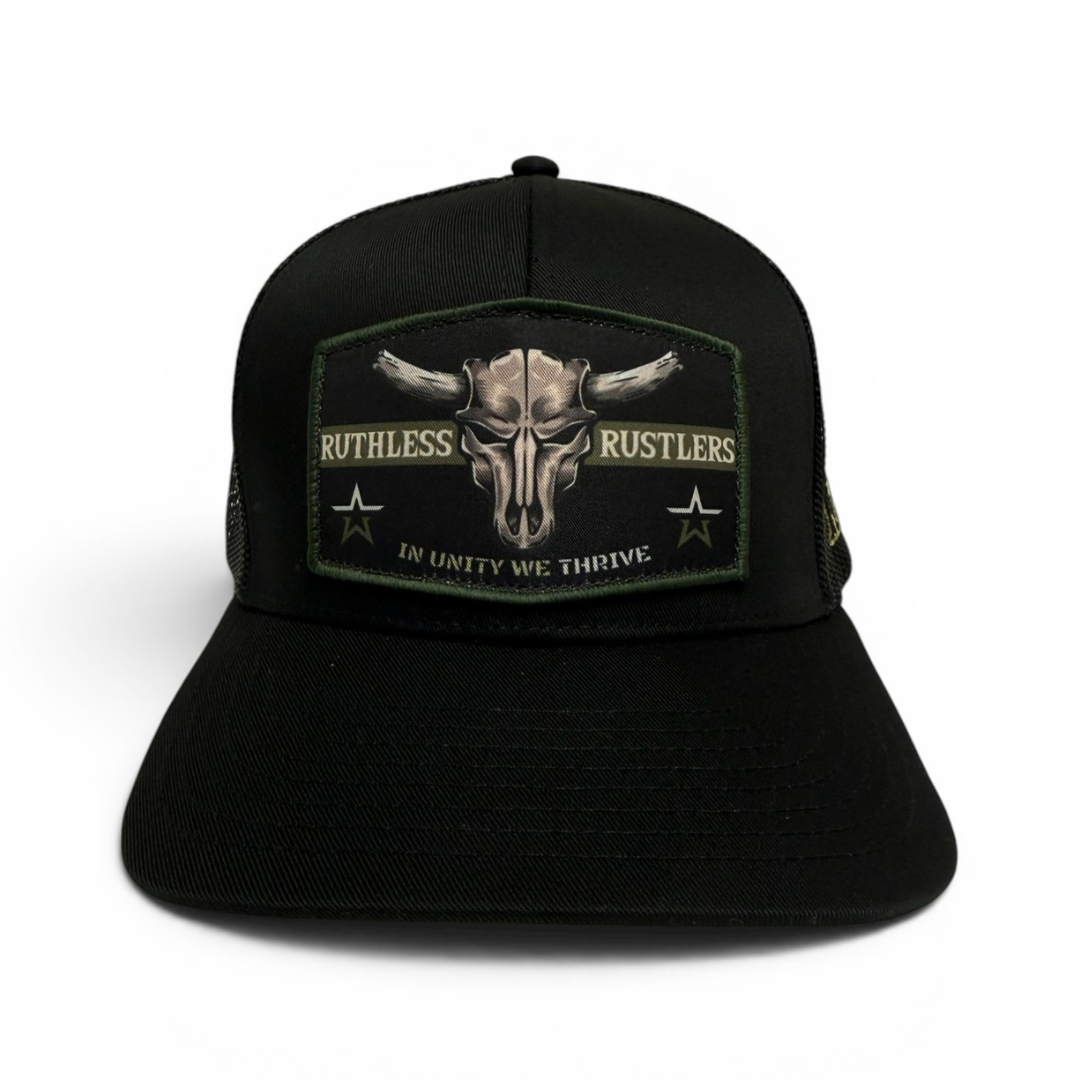 Ruthless Rustlers In Unity Trucker Cap | Black