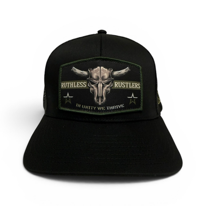 Ruthless Rustlers In Unity Trucker Cap | Black
